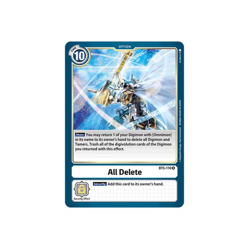 Digimon tcg bt5 110 - digimon, delete
