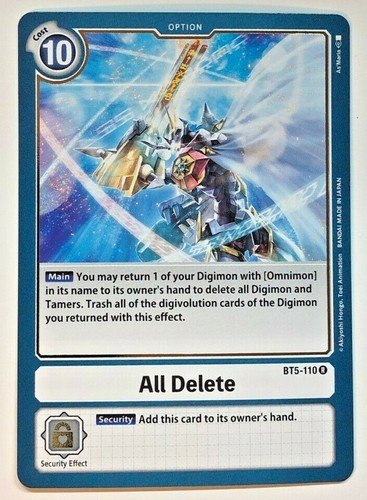 Digimon all delete - all, battle